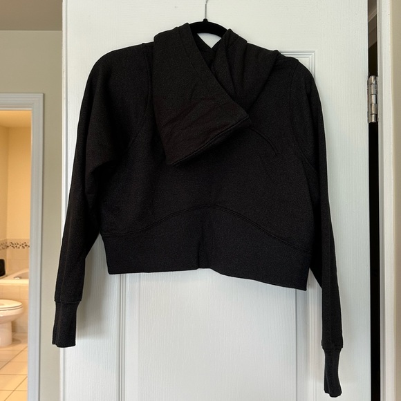 Lululemon Loungeful Cropped Hoodie *Spark - Black - Picture 9 of 12